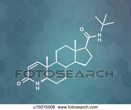 Stock Photo - Finasteride male pattern baldness drug, molecular model. Fotosearch