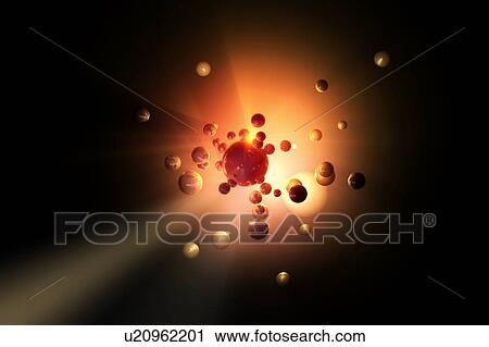 Stock Image - Floating ball, illustration. Fotosearch