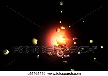 Stock Photo - Floating ball, illustration. Fotosearch