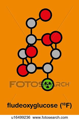 Fludeoxyglucose radiopharmaceutical, molecular model View Large Photo Image Stock Photograph - Fludeoxyglucose radiopharmaceutical, molecular model. Fotosearch