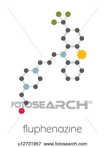 Fluphenazine antipsychotic drug, molecular model View Large Photo Image Stock Photo - Fluphenazine antipsychotic drug, molecular model. Fotosearch