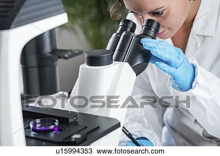Stock Image - Food safety laboratory. Fotosearch