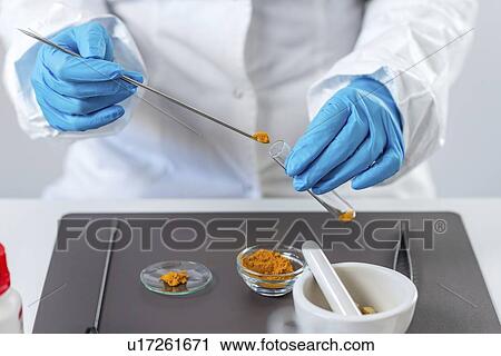 Stock Image - Food safety laboratory. Fotosearch