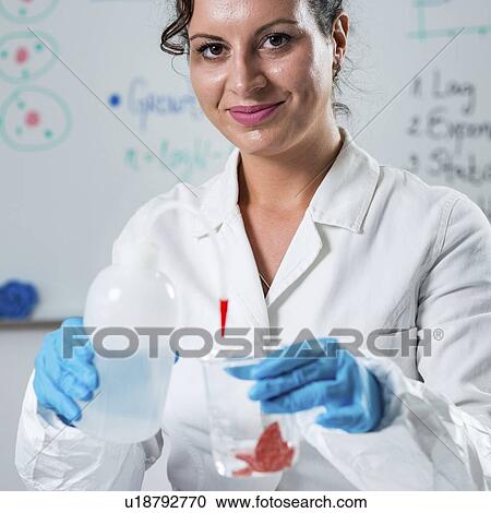 Stock Image - Food safety laboratory. Fotosearch