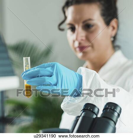 Stock Image - Food safety laboratory. Fotosearch