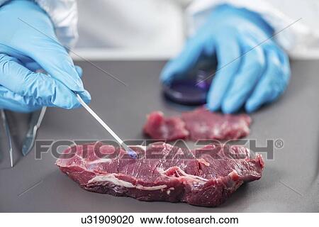 Stock Image - Food safety laboratory. Fotosearch