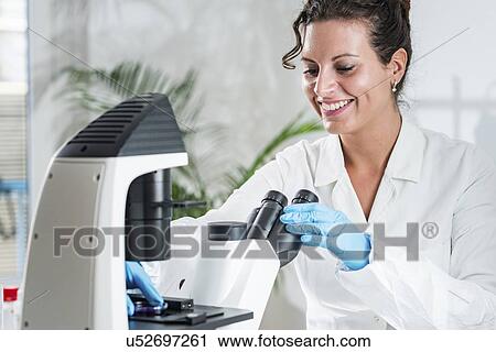 Stock Image - Food safety laboratory. Fotosearch