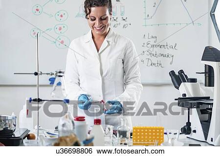 Stock Photograph - Food safety laboratory. Fotosearch