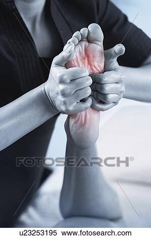Stock Photography - Foot massage. Fotosearch