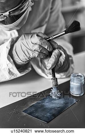 Stock Image - Forensic science laboratory. Fotosearch