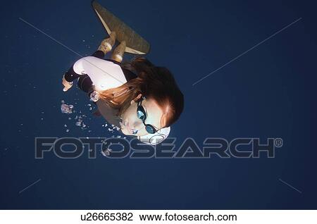 Free diver ascending View Large Photo Image Stock Image - Free diver ascending. Fotosearch