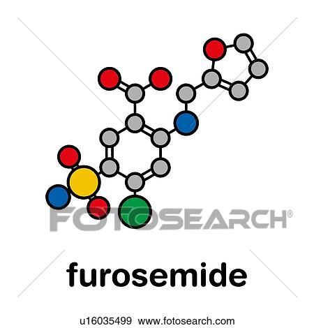Furosemide diuretic drug, molecular model View Large Photo Image Stock Photo - Furosemide diuretic drug, molecular model. Fotosearch