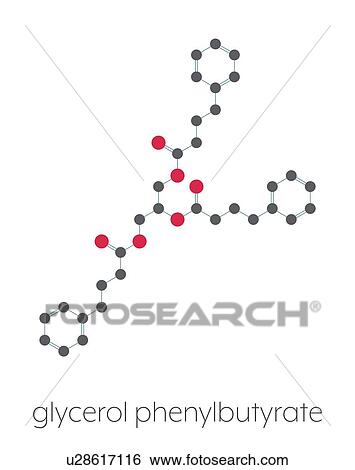 Glycerol phenylbutyrate urea cycle disorder drug molecule View Large Photo Image Stock Photograph - Glycerol phenylbutyrate urea cycle disorder drug molecule. Fotosearch