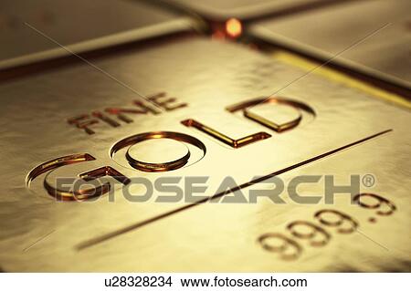 Picture - Gold bars, illustration.. Fotosearch