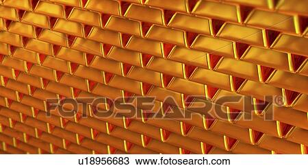 Gold bars, illustration View Large Photo Image Stock Image - Gold bars, illustration. Fotosearch
