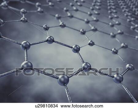 Picture - Graphene sheet, illustration. Fotosearch