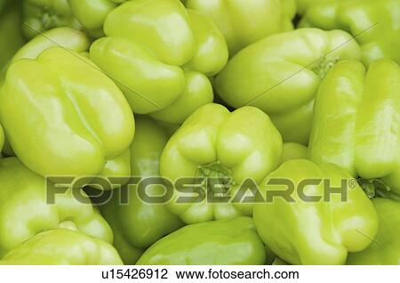Stock Image - Green peppers. Fotosearch