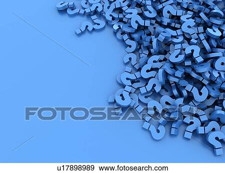 Stock Photo - Group of question marks, illustration. Fotosearch