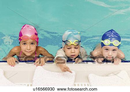 Group swimming lesson View Large Photo Image Stock Image - Group swimming lesson. Fotosearch