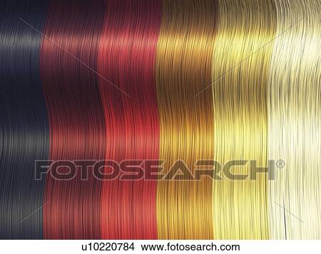Picture - Hair colour palette, illustration. Fotosearch