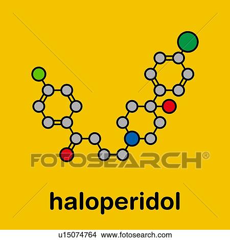 Haloperidol antipsychotic drug, molecular model View Large Photo Image Picture - Haloperidol antipsychotic drug, molecular model. Fotosearch