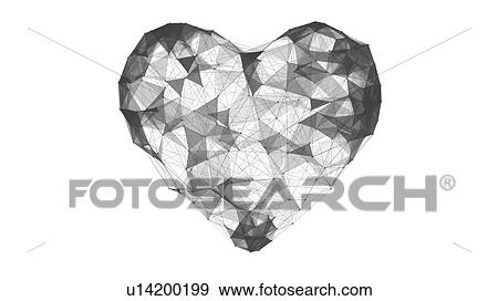 Stock Photo - Heart shape, illustration. Fotosearch