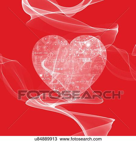 Heart shape with formulae, illustration. View Large Photo Image Stock Image - Heart shape with formulae, illustration.. Fotosearch