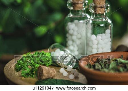 Stock Photo - Homeopathic remedies. Fotosearch