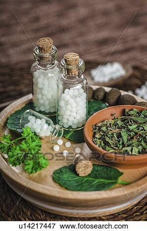 Stock Photo - Homeopathic remedies. Fotosearch