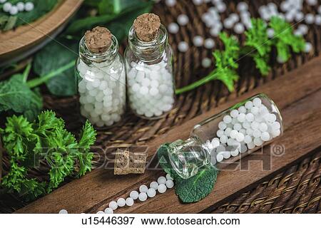Stock Photo - Homeopathic remedies. Fotosearch