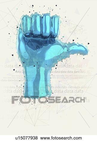 Human hand with thumb sticking out, illustration. View Large Photo Image Stock Photo - Human hand with thumb sticking out, illustration.. Fotosearch