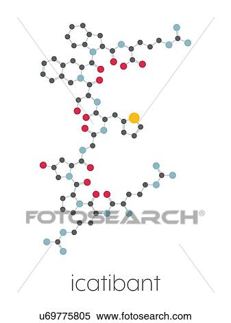 Icatibant hereditary angioedema drug, molecular model View Large Photo Image Stock Photography - Icatibant hereditary angioedema drug, molecular model. Fotosearch