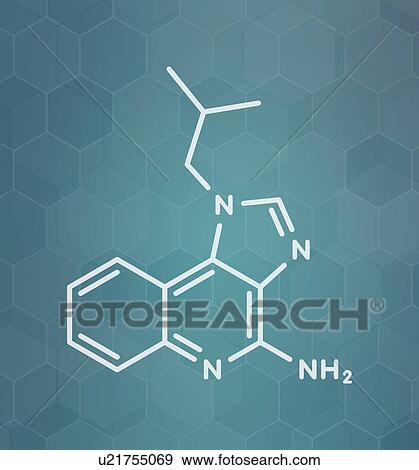 Imiquimod topical skin cancer drug, molecular model View Large Photo Image Stock Photo - Imiquimod topical skin cancer drug, molecular model. Fotosearch
