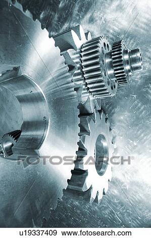 Stock Photo - Industrial gears. Fotosearch