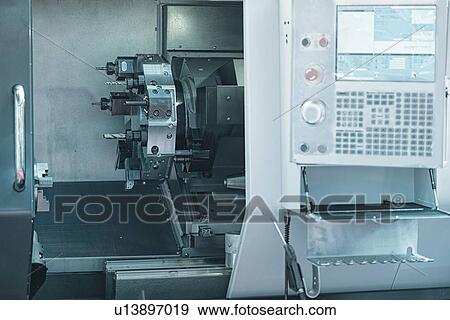 Stock Photo - Industrial lathe. Fotosearch