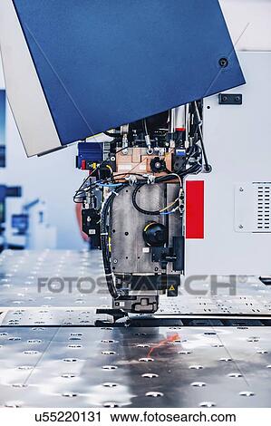 Stock Image - Industrial metal working machine. Fotosearch