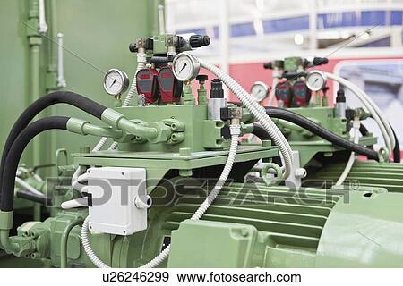 Industrial oil pump View Large Photo Image Stock Photo - Industrial oil pump. Fotosearch