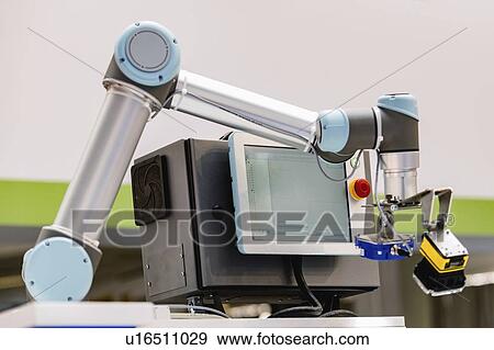 Stock Photo - Industrial robotic arm. Fotosearch
