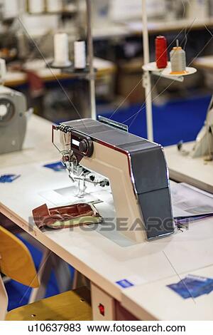 Industrial sewing machine View Large Photo Image Stock Image - Industrial sewing machine. Fotosearch