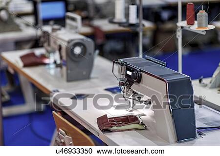 Stock Image - Industrial sewing machine. Fotosearch