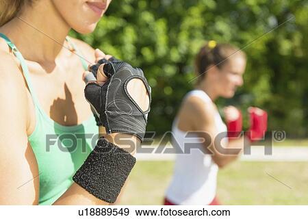 Kickboxing training outdoors View Large Photo Image Stock Photo - Kickboxing training outdoors. Fotosearch