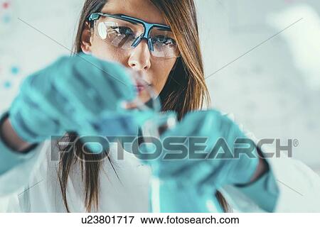 Stock Photo - Laboratory work. Fotosearch