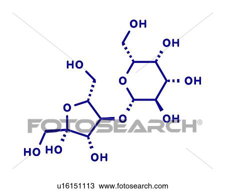 Stock Image - Lactulose chronic constipation drug, molecular model. Fotosearch