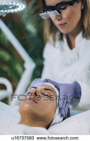 Lash lifting in beauty salon View Large Photo Image Stock Image - Lash lifting in beauty salon. Fotosearch