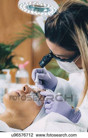Lash lifting in beauty salon View Large Photo Image Stock Image - Lash lifting in beauty salon. Fotosearch