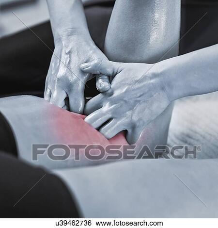 Stock Photograph - Leg massage. Fotosearch