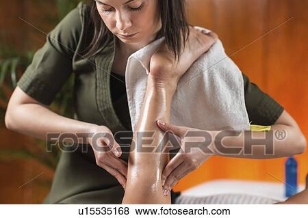 Legs Sports Massage Therapy View Large Photo Image Stock Photo - Legs Sports Massage Therapy. Fotosearch
