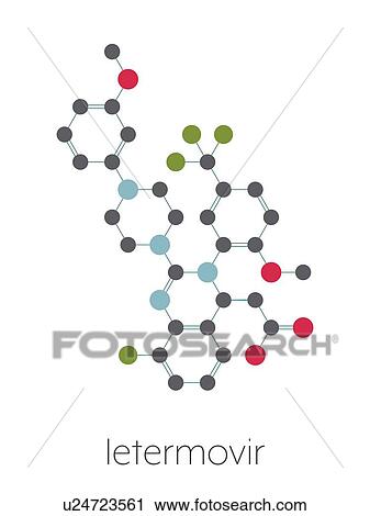 Letermovir cytomegalovirus drug, molecular model View Large Photo Image Stock Image - Letermovir cytomegalovirus drug, molecular model. Fotosearch