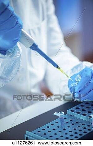 Stock Image - Life science research. Fotosearch