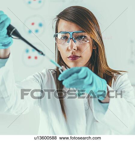 Stock Photo - Life science research. Fotosearch